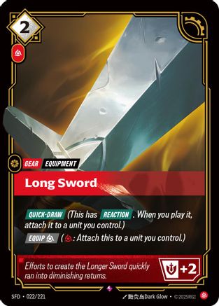 (022/221) Long Sword - Spiritforged Foil