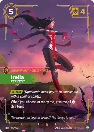 (057/221) Irelia - Fervent - Spiritforged Foil