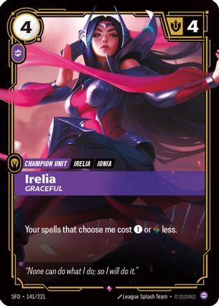 (141/221) Irelia - Graceful - Spiritforged Foil