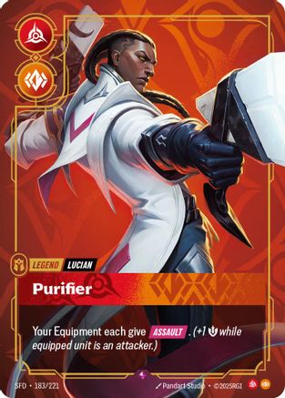 (183/221) Lucian - Purifier - Spiritforged Foil