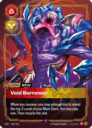 (187/221) Rek'sai - Void Burrower - Spiritforged Foil