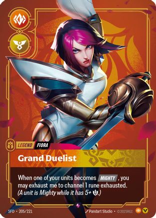 (205/221) Fiora - Grand Duelist - Spiritforged Foil