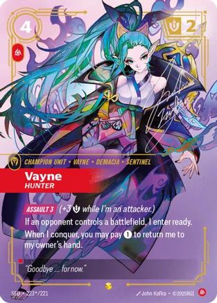(223*/221) Vayne - Hunter (Signature) - Spiritforged Foil