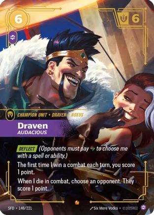 (148/221) Draven - Audacious - Spiritforged Foil