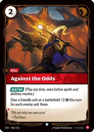 (001/221) Against the Odds - Spiritforged Foil