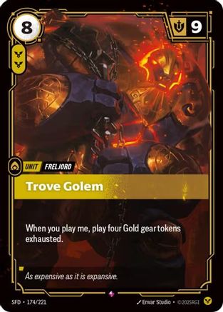(174/221) Trove Golem - Spiritforged Foil