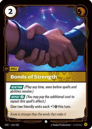 (151/221) Bonds of Strength - Spiritforged Foil