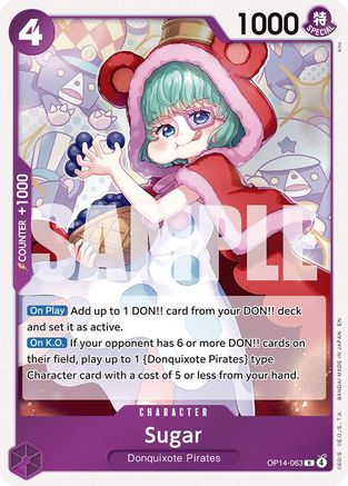 (OP14-063) Sugar - The Azure Sea's Seven - Foil