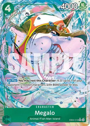 (EB04-018) Megalo (Alternate Art) - The Azure Sea's Seven - Foil