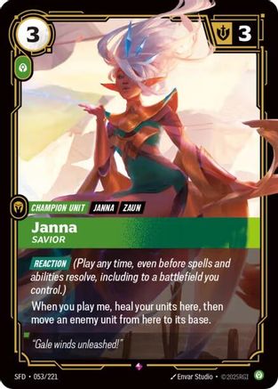 (053/221) Janna - Savior - Spiritforged Foil