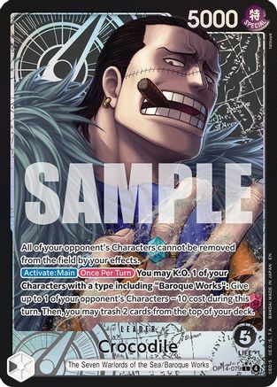 (OP14-079) Crocodile - OP14-079 (Alternate Art) - The Azure Sea's Seven - Foil