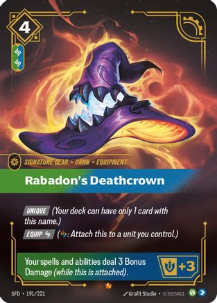 (191/221) Rabadon's Deathcrown - Spiritforged Foil