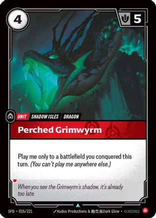 (015/221) Perched Grimwyrm - Spiritforged