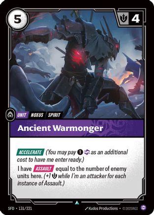 (131/221) Ancient Warmonger - Spiritforged Foil