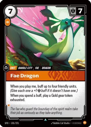 (101/221) Fae Dragon - Spiritforged