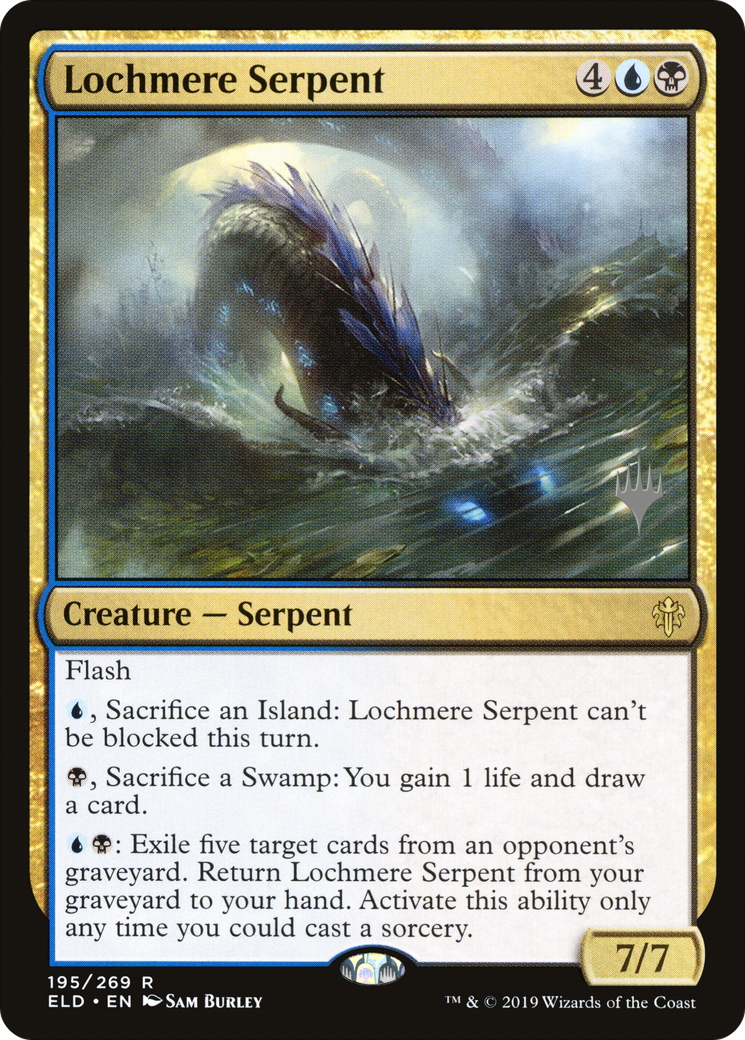 Lochmere Serpent (PPELD-195P) - Throne of Eldraine Promos (Promo Pack) Foil