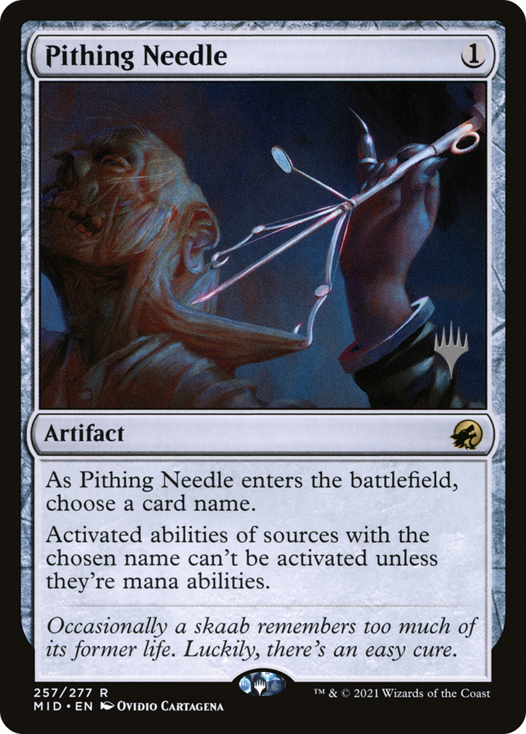 Pithing Needle (PPMID-257P) - Innistrad: Midnight Hunt Promos (Promo Pack) Foil