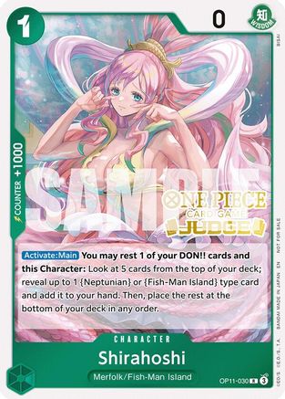 (OP11-030) Shirahoshi (Judge Pack Vol. 7) - One Piece Promotion Cards Foil