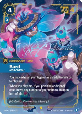 (228*/221) Bard - Mercurial (Signature) - Spiritforged Foil