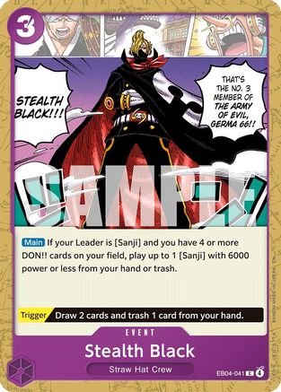 (EB04-041) Stealth Black - The Azure Sea's Seven - Normal