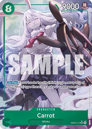 (EB04-013) Carrot (Alternate Art) - The Azure Sea's Seven - Foil