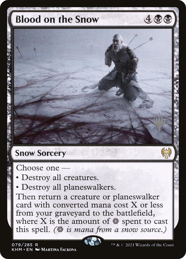 Blood on the Snow (PPKHM-79P) - Kaldheim Promos: (snow) (Promo Pack) Foil