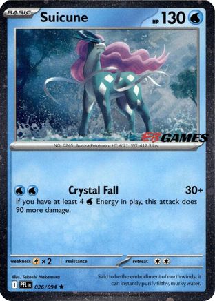 Suicune (EB Games Exclusive) (26/null) - Miscellaneous Cards & Products Holofoil - Rare