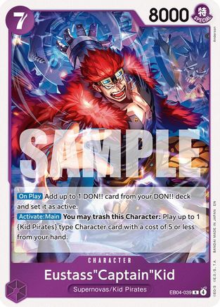 (EB04-039) Eustass"Captain"Kid - EB04-039 - The Azure Sea's Seven - Foil