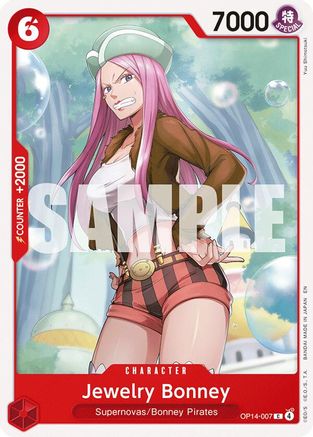 (OP14-007) Jewelry Bonney - The Azure Sea's Seven - Normal