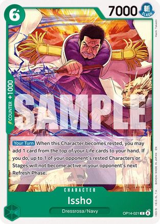 (OP14-021) Issho - OP14-021 - The Azure Sea's Seven - Normal