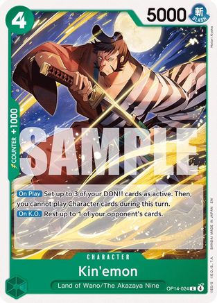 (OP14-024) Kin'emon - The Azure Sea's Seven - Normal