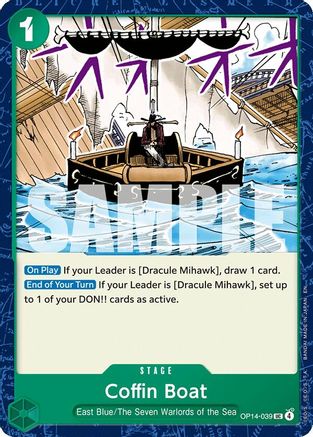(OP14-039) Coffin Boat - The Azure Sea's Seven - Normal