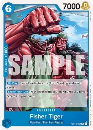 (OP14-054) Fisher Tiger - The Azure Sea's Seven - Normal