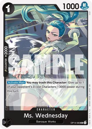 (OP14-083) Ms. Wednesday - The Azure Sea's Seven - Normal