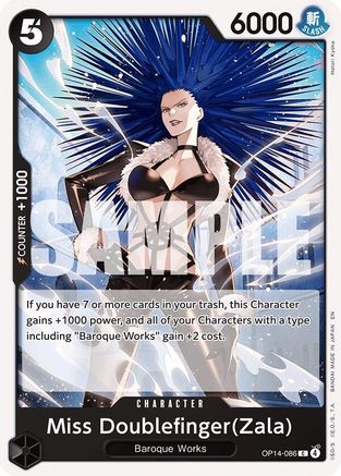 (OP14-086) Miss Doublefinger(Zala) - The Azure Sea's Seven - Normal