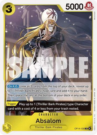 (OP14-100) Absalom - The Azure Sea's Seven - Foil