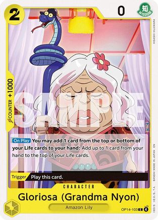 (OP14-103) Gloriosa (Grandma Nyon) - The Azure Sea's Seven - Normal