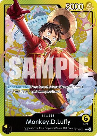 (ST29-001) Monkey.D.Luffy (001) - Starter Deck 29: Egghead Foil