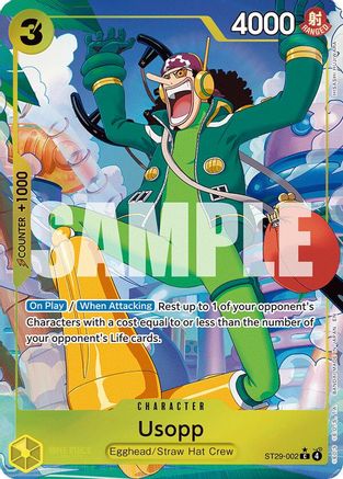 (ST29-002) Usopp (Full Art) - Starter Deck 29: Egghead Foil