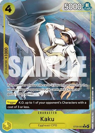 (ST29-003) Kaku (Full Art) - Starter Deck 29: Egghead Foil
