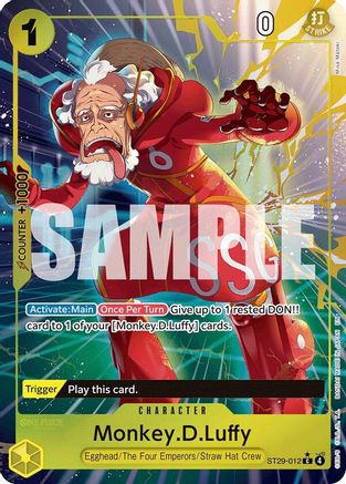 (ST29-012) Monkey.D.Luffy (012) (Full Art) - Starter Deck 29: Egghead Foil