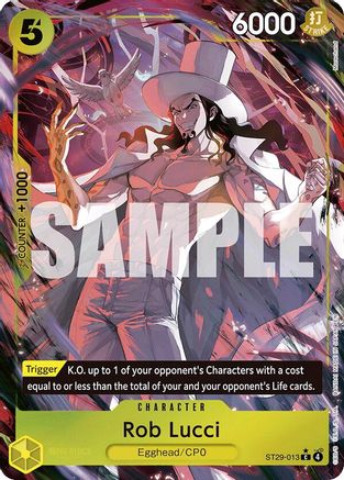 (ST29-013) Rob Lucci (Full Art) - Starter Deck 29: Egghead Foil