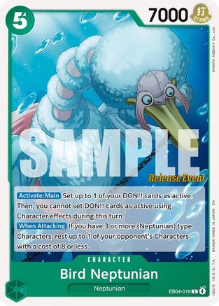 (EB04-016) Bird Neptunian - The Azure Sea's Seven Release Event Cards - Normal
