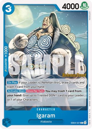 (EB04-021) Igaram - The Azure Sea's Seven Release Event Cards - Normal