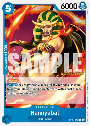 (OP14-052) Hannyabal - The Azure Sea's Seven Release Event Cards - Normal