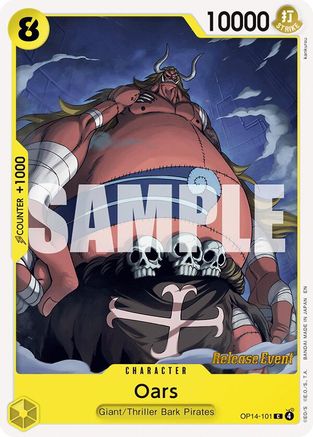 (OP14-101) Oars - The Azure Sea's Seven Release Event Cards - Normal