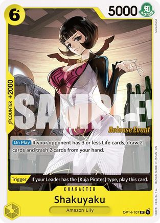(OP14-107) Shakuyaku - The Azure Sea's Seven Release Event Cards - Normal