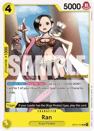 (OP14-114) Ran - The Azure Sea's Seven Release Event Cards - Normal