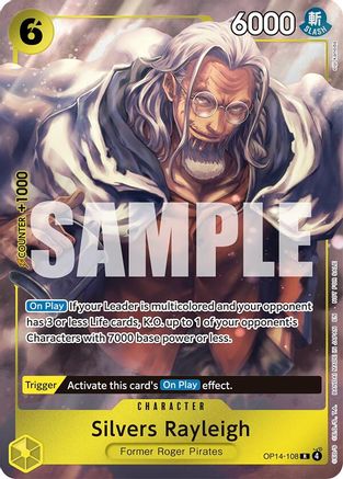 (OP14-108) Silvers Rayleigh (Dash Pack) - The Azure Sea's Seven - Foil