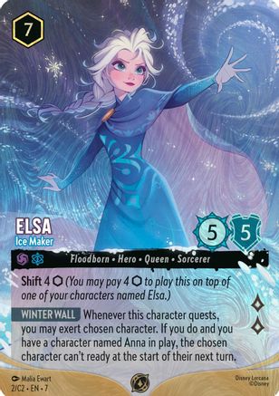 (002) Elsa - Ice Maker (Foil) - Disney Lorcana Promo Cards Holofoil